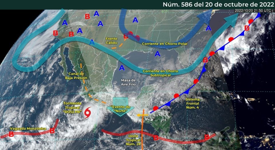 Tormenta Tropical ‘Roslyn’ se ubicará frente a costas colimenses este viernes, anticipa SMN | AFmedios .