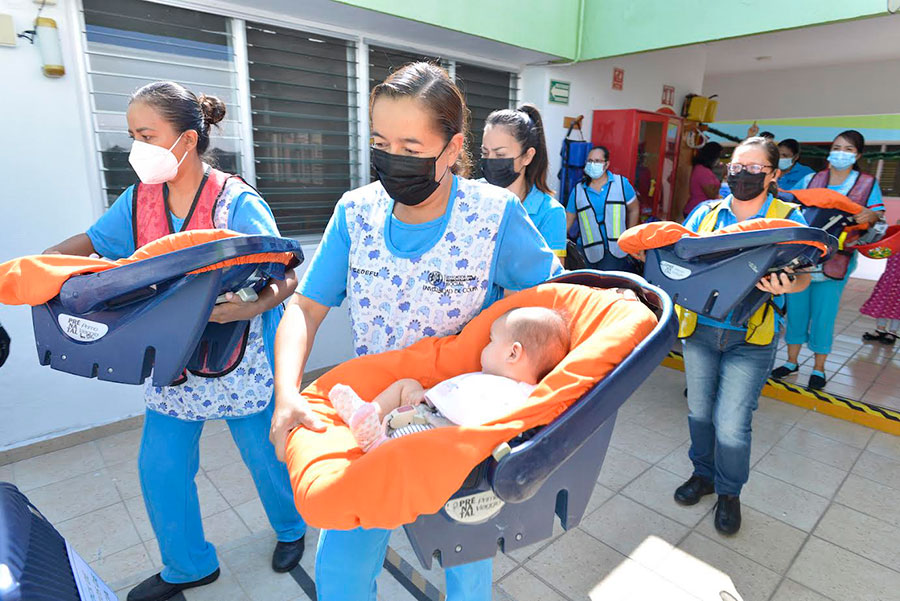 Realizan con éxito macrosimulacro en la Estancia Infantil de la UdeC | AFmedios .