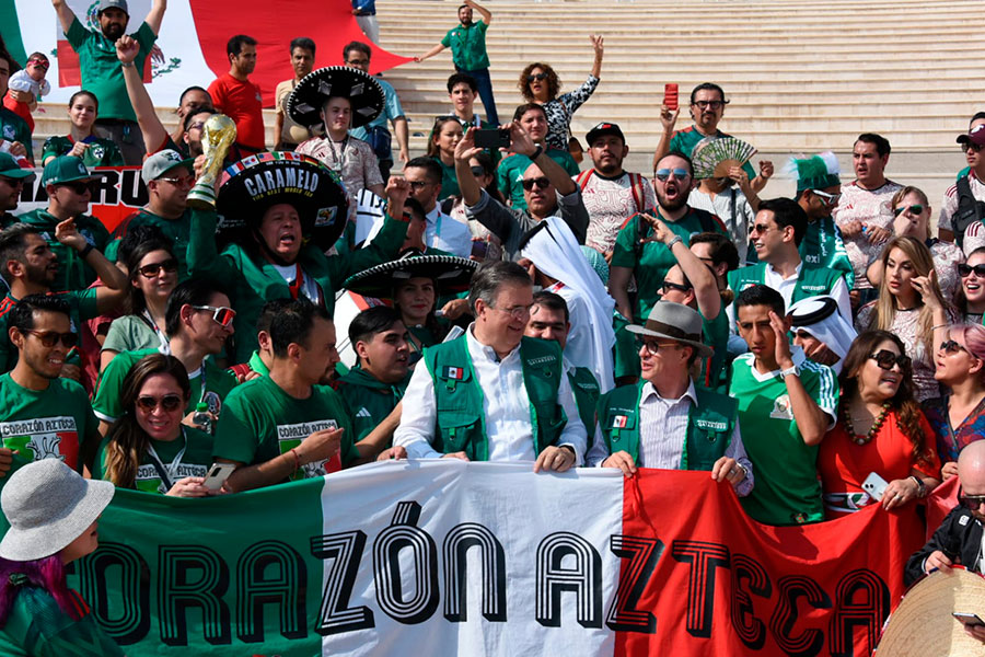 Marcelo Ebrard inaugura el Centro México Qatar 2022 | AFmedios .