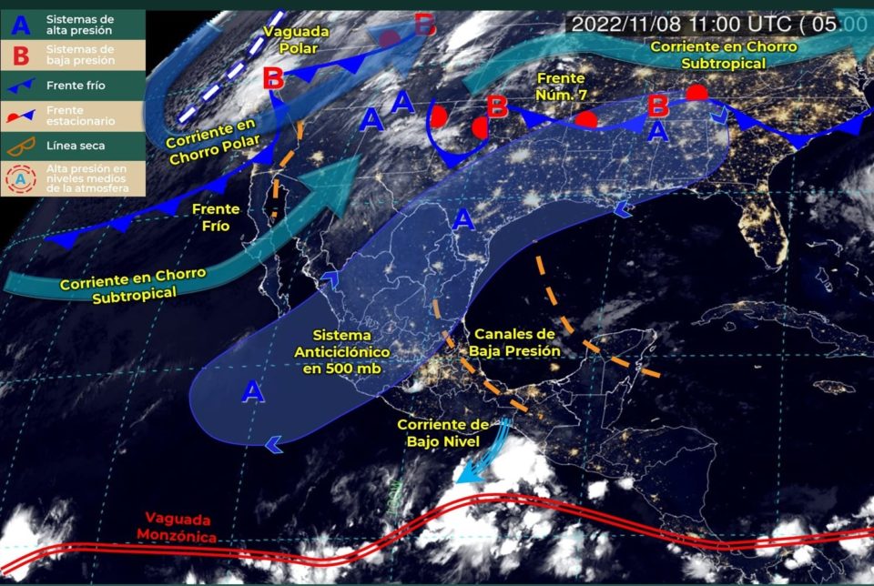 Calor elevado y probables lluvias aisladas hoy en algunas zonas de Colima