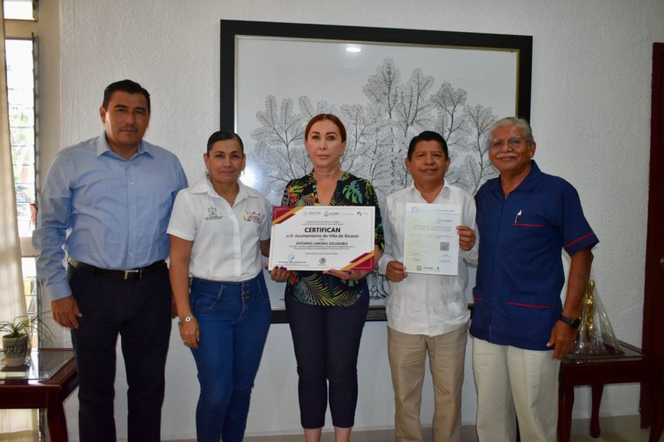 Certifica IMSS a la Villa por entornos laborales seguros; es el primer municipio certificado