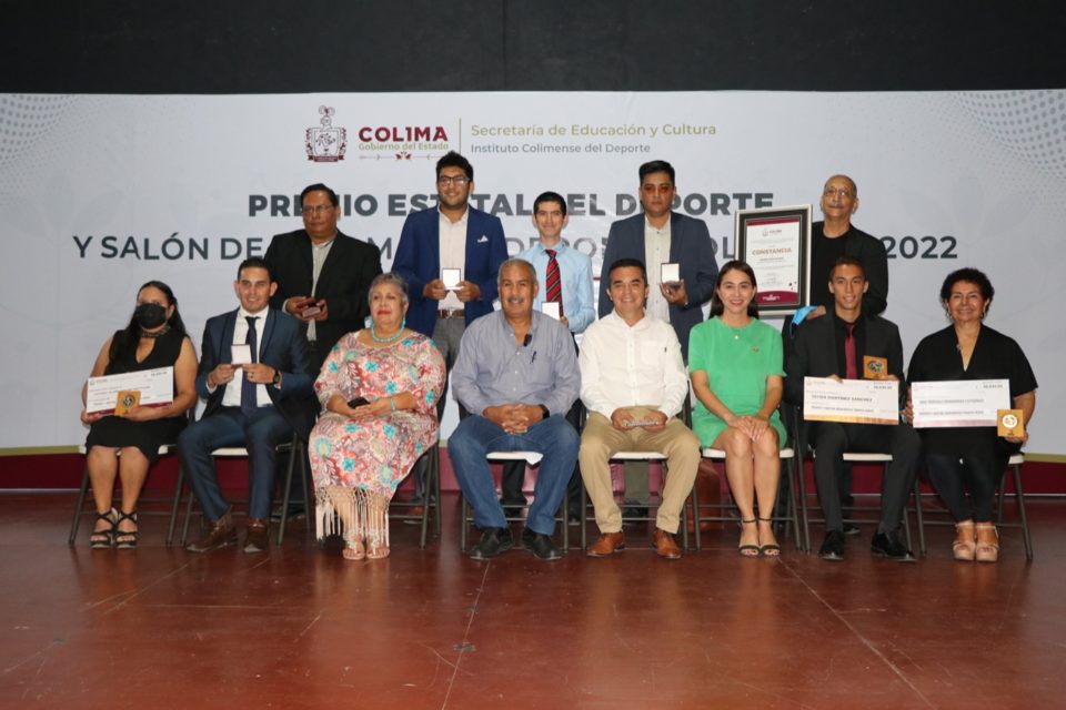 Gobierno de Colima entregó este viernes el Premio Estatal del Deporte 2022