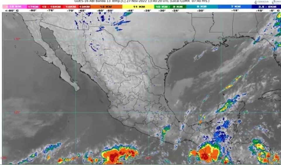 Hoy, otro día de intenso calor en Colima y probables lluvias aisladas