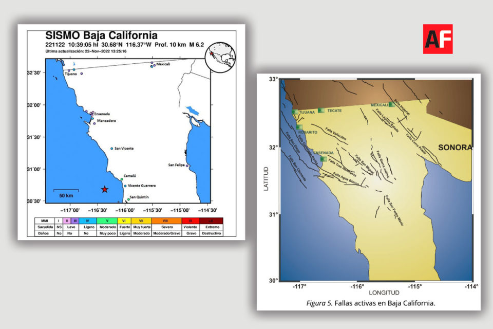 Sismo de 6.2 en BC es una falla de desplazamiento lateral | AFmedios .