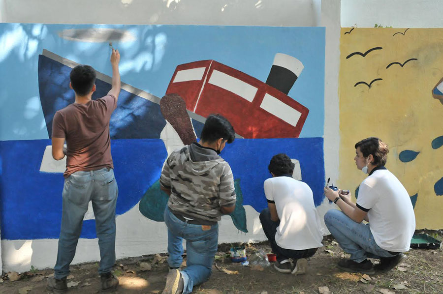 Mediante el arte, concientizan a estudiantes universitarios sobre el cuidado del agua | AFmedios .