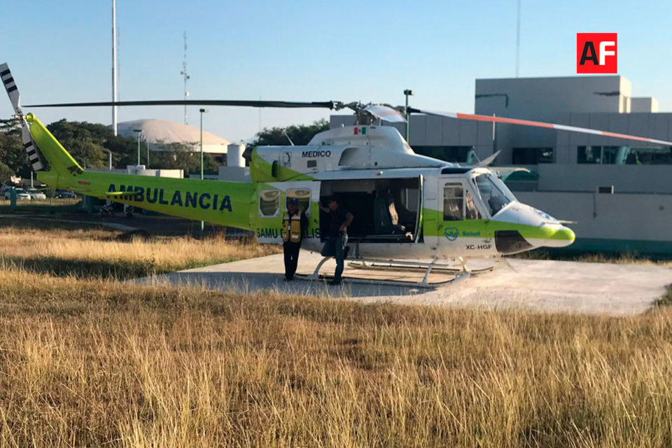 Trasladan en helicóptero a menor de Colima al CMNO en Guadalajara para su atención | AFmedios .