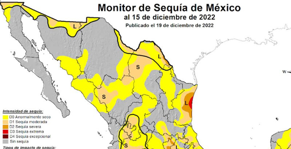 México cierra 2022 con 50% del territorio en condiciones de sequía | El Noticiero de Manzanillo