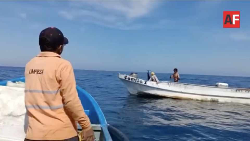 Así fue la localización y rescate de uno de los pescadores en altamar | AFmedios .