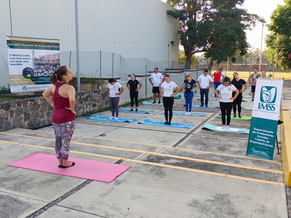 Concluye IMSS Colima Jornada Nacional de activación Física para Salud en Parques y Jardines