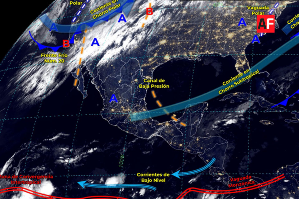 El frente frío No. 20 se extenderá sobre el noroeste de la República Mexicana: SMN | AFmedios .