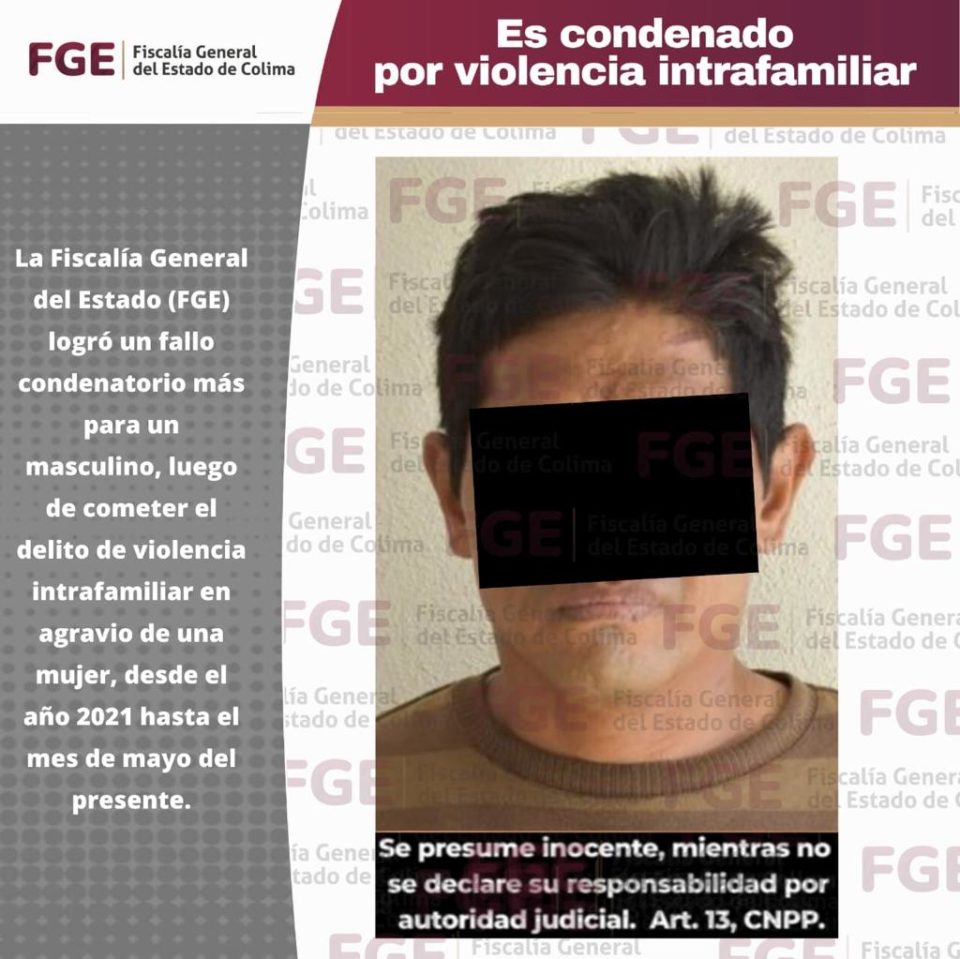 Es condenado por violencia intrafamiliar