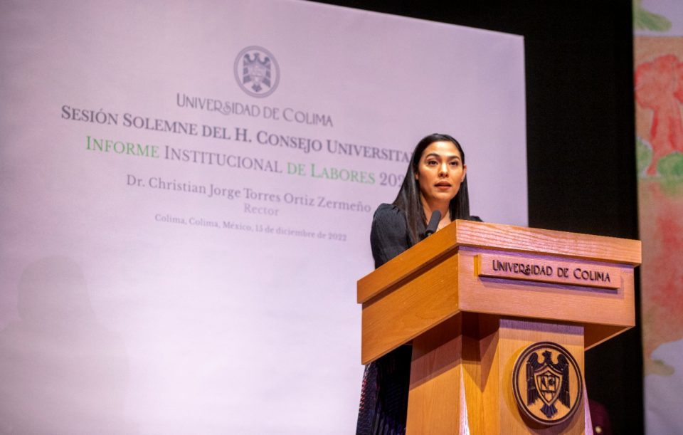 Indira: Educación es clave para transformar Colima y UdeC es uno de nuestros más grandes aliados