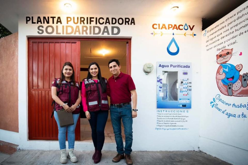 Indira Vizcaíno y CIAPACOV entrega la rehabilitación de Planta Purificadora de Solidaridad en Villa de Álvarez