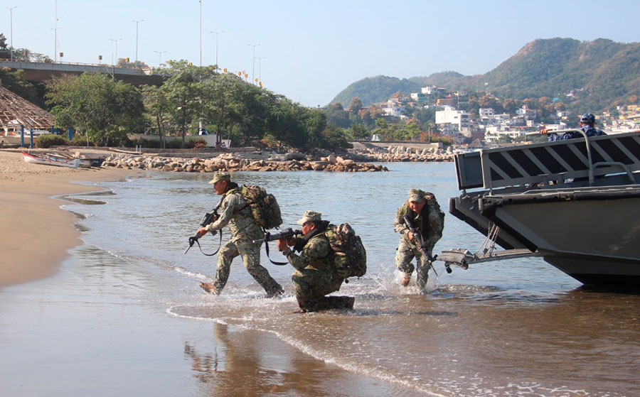 Marina efectúa ejercicios tácticos con personal de FUERNAVPA en Manzanillo | AFmedios .