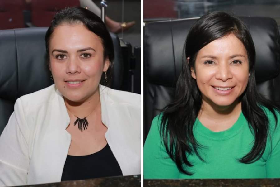 Priscila García, presidenta; Colima Méndez, vicepresidenta, de la Mesa Directiva del Congreso para enero de 2023