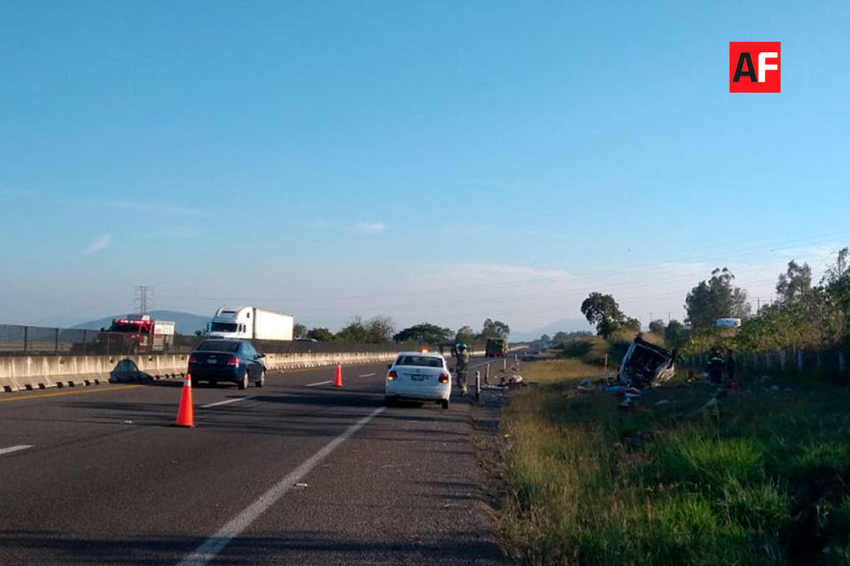 Una persona muerta y cuatro lesionadas, el saldo de un accidente en el km 93 de la autopista Guadalajara-Colima | AFmedios .