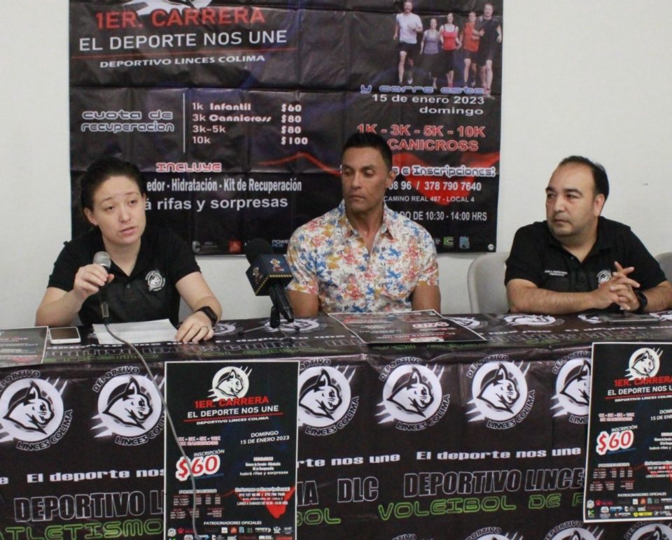 Anuncian primera carrera “El deporte nos une” del Club Deportivo Linces Colima