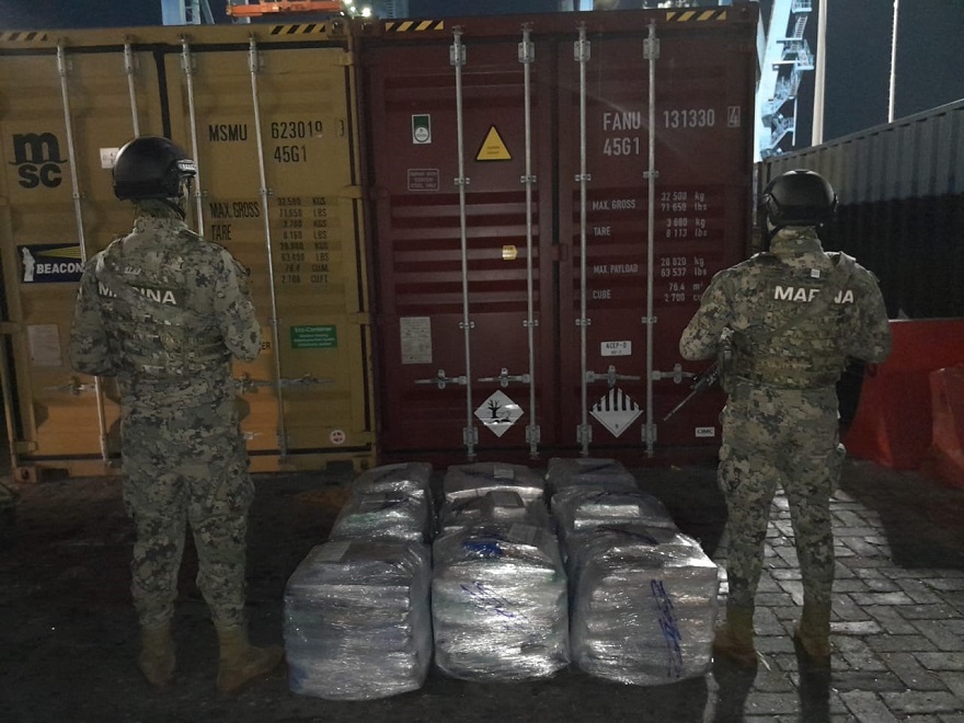 Autoridades federales aseguran aproximadamente 431 kilogramos de presunta cocaína