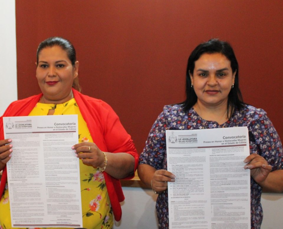 Congreso convoca a inscribir propuestas para la “Presea en Honor a Destacadas Mujeres en el Estado de Colima