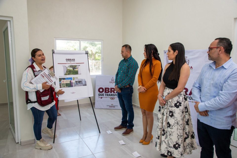 Indira entrega a FGE la Unidad Local de Atención a Mujeres en Tecomán