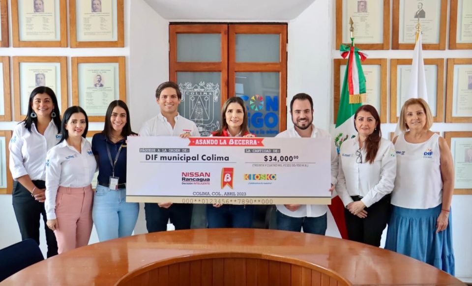 DIF Municipal Colima recibe donativo de ‘Asando la Becerra’ del Sábora Fest