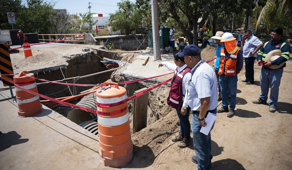 Griselda supervisa obra de dren pluvial en Avenida Manzanillo y Elías Zamora | El Noticiero de Manzanillo