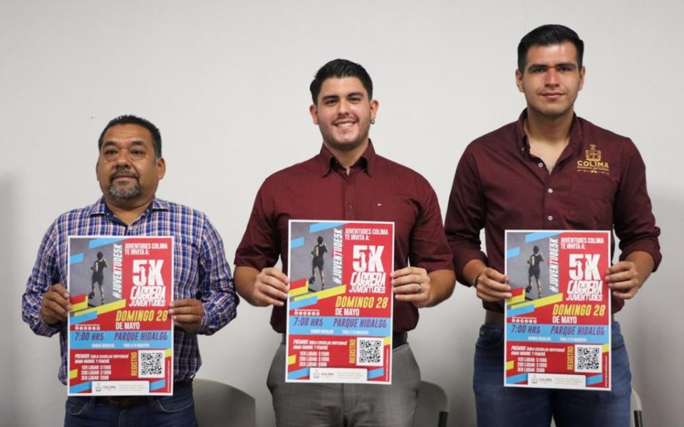 Subsejuv e Incode anuncian Carrera Juventudes 5k en Colima el 28 de mayo