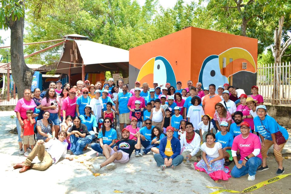 Cultura Colima, Comex y vecinos se unen para remozar el jardín de la Corregidora