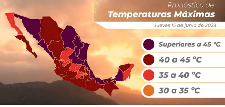 Temperatura máxima en Colima alcanzaría hoy de 40 a 45°C, alerta UEPC