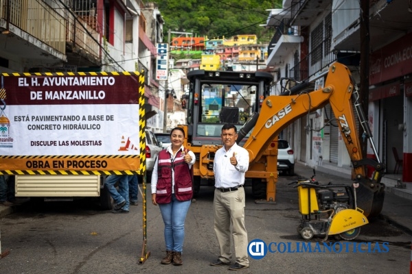 Arranca Griselda Martínez, la construcción de otra calle de concreto hidráulico; es Allende en el centro