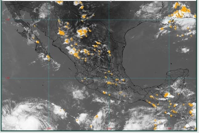 En Colima continuarían las lluvias puntuales muy fuertes, esta noche y madrugada