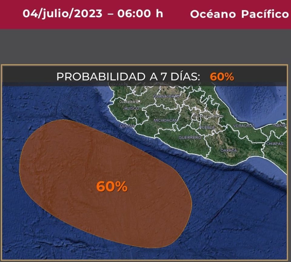 Hoy en Colima se esperan intervalos de chubascos y temperaturas de 30 a 35°C